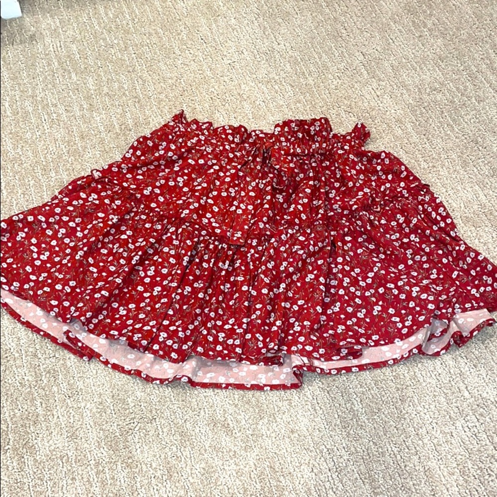 floral skirt